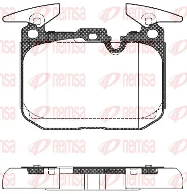Тормозные колодки REMSA 1491.00