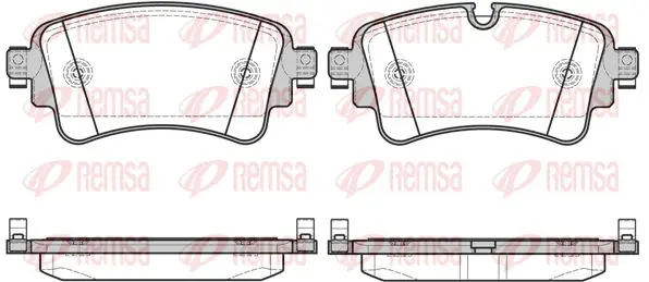 Тормозные колодки REMSA 1669.08