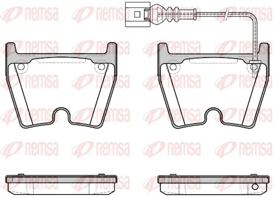 Тормозные колодки REMSA 0896.11