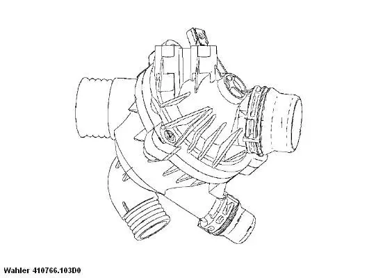 Термостат BorgWarner (Wahler) 410766.103D0
