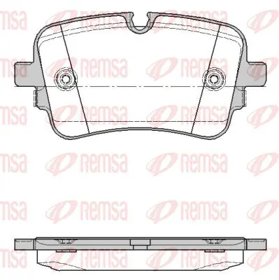 Тормозные колодки REMSA 1668.10