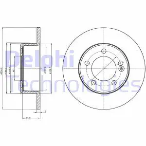 Тормозной диск задний DELPHI BG4321