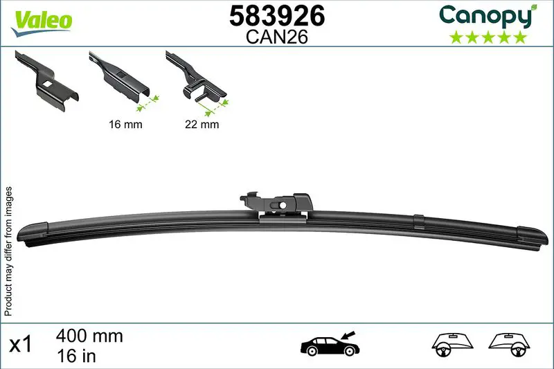 Щётка стеклоочистителя VALEO 583926