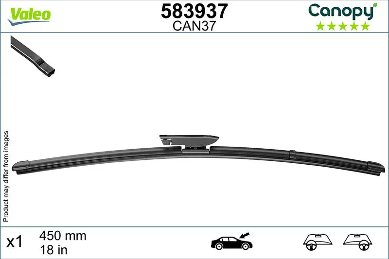Щётка стеклоочистителя VALEO 583937