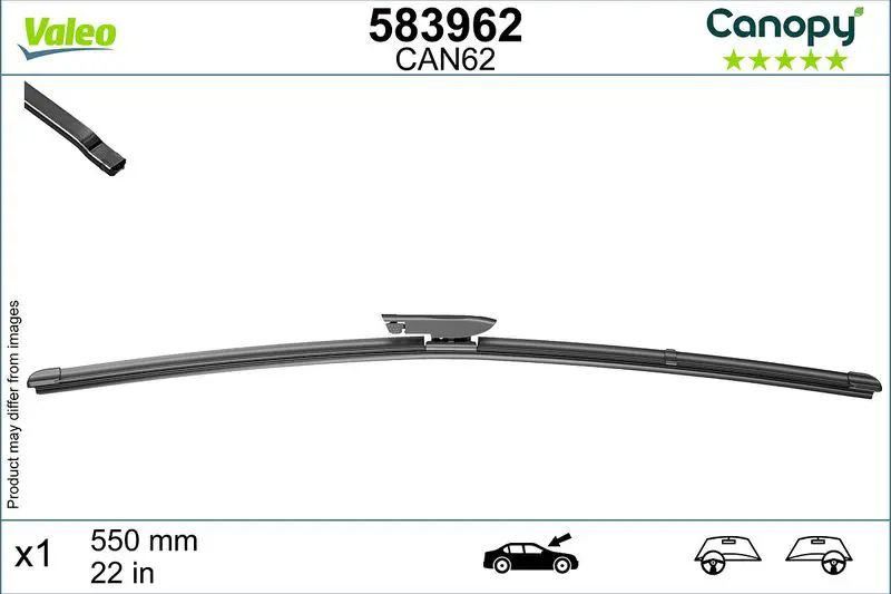 Щётка стеклоочистителя VALEO 583962