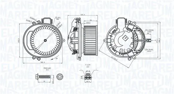 Вентилятор салона MAGNETI MARELLI 069412722010