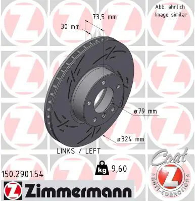 Тормозной диск ZIMMERMANN 150.2901.54