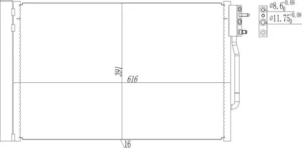 Конденсатор кондиционера HART 645 271