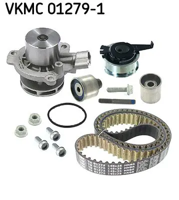 Водяной насос (помпа) + комплект ремня ГРМ SKF VKMC 01279-1