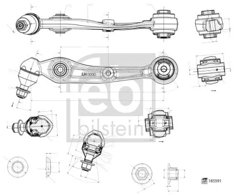 Рычаг подвески колеса FEBI BILSTEIN 185591