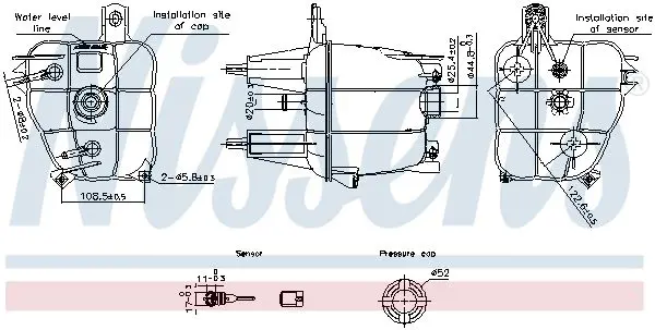 Расширительный бачок, охлаждающая жидкость NISSENS 996241