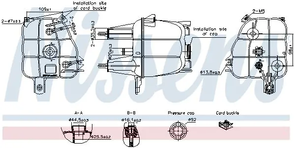 Расширительный бачок, охлаждающая жидкость NISSENS 996307