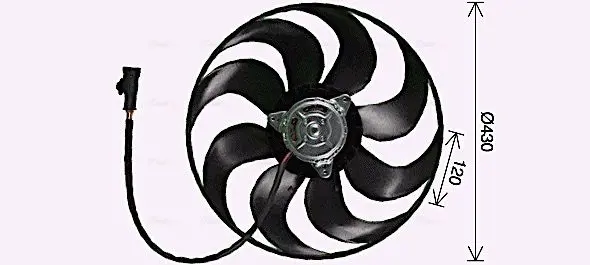 Вентилятор, охлаждение двигателя AVA QUALITY COOLING PE7559