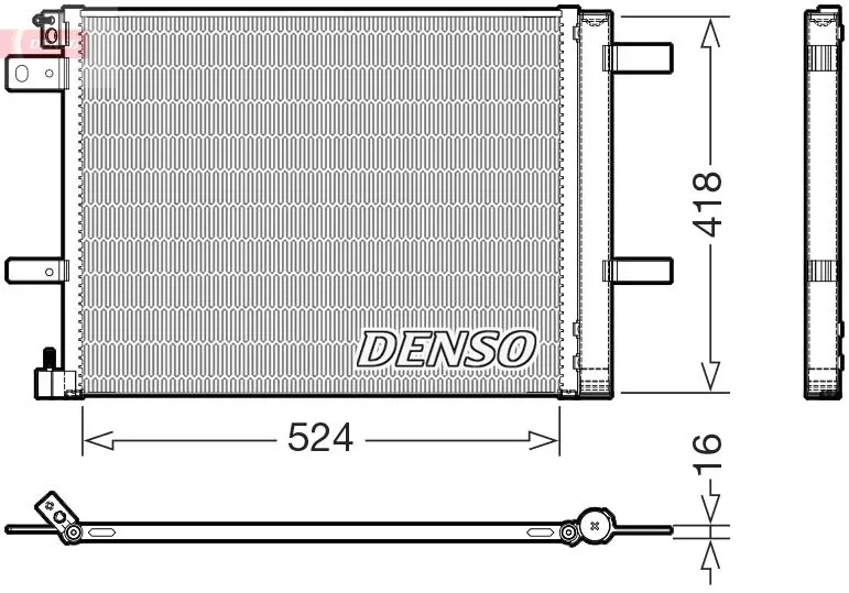 Конденсатор, кондиционер DENSO DCN07062