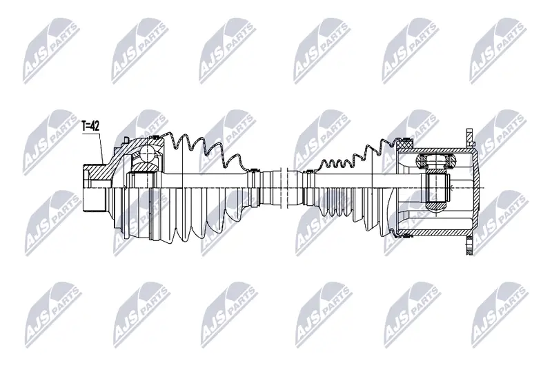Приводной вал NTY NPW-AU-115