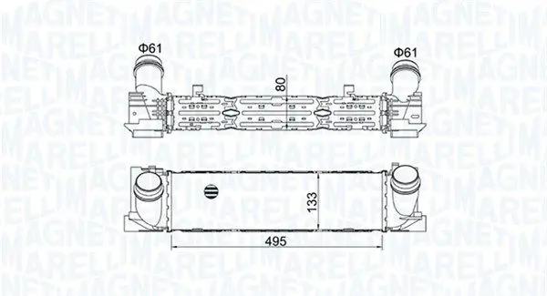 Интеркулер MAGNETI MARELLI 351319204900