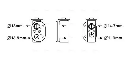 Расширительный клапан кондиционера AVA QUALITY COOLING BW1497