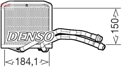 Теплообменник, отопление салона DENSO DRR09102