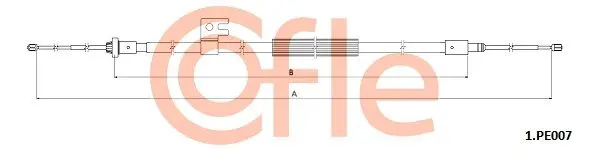 Трос, стояночный тормоз COFLE 92.1.PE007