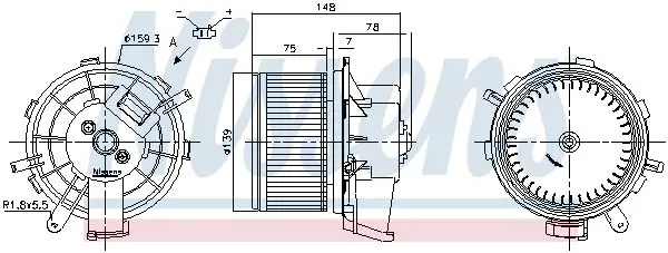 Вентилятор салона NISSENS 87675