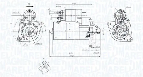 Стартер MAGNETI MARELLI 063721447010