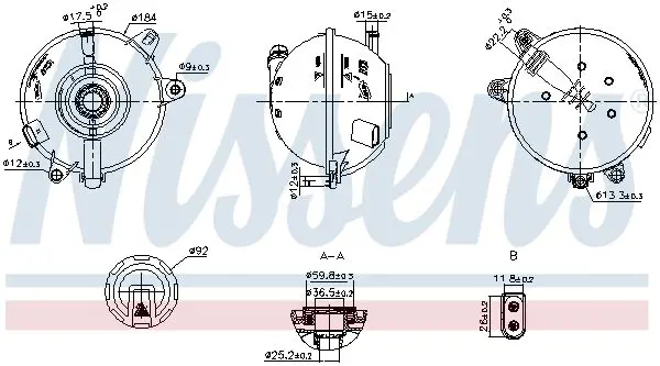 Расширительный бачок, охлаждающая жидкость NISSENS 996324