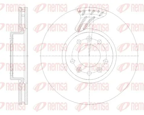 Тормозной диск REMSA 62122.10