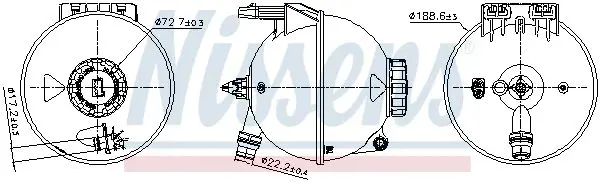 Расширительный бачок, охлаждающая жидкость NISSENS 996309