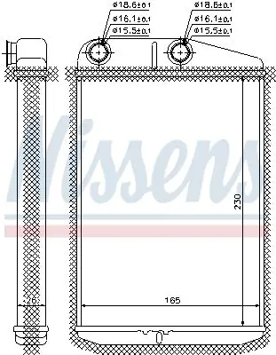 Радиатор отопителя NISSENS 73989