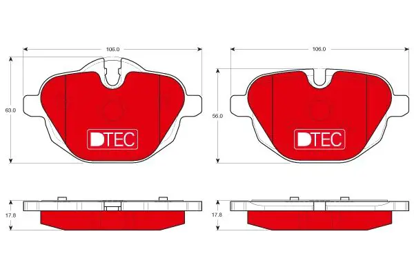 Тормозные колодки задние TRW GDB1840DTE