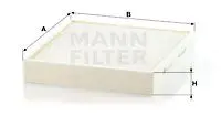 Салонный фильтр MANN-FILTER CU 26 010