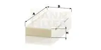 Салонный фильтр MANN-FILTER CU 26 014-2