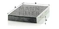 Салонный фильтр MANN-FILTER CUK 2743