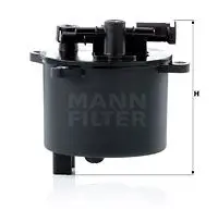 Топливный фильтр MANN-FILTER WK 12 001