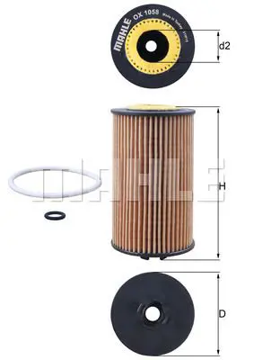 Масляный фильтр KNECHT OX 1058D