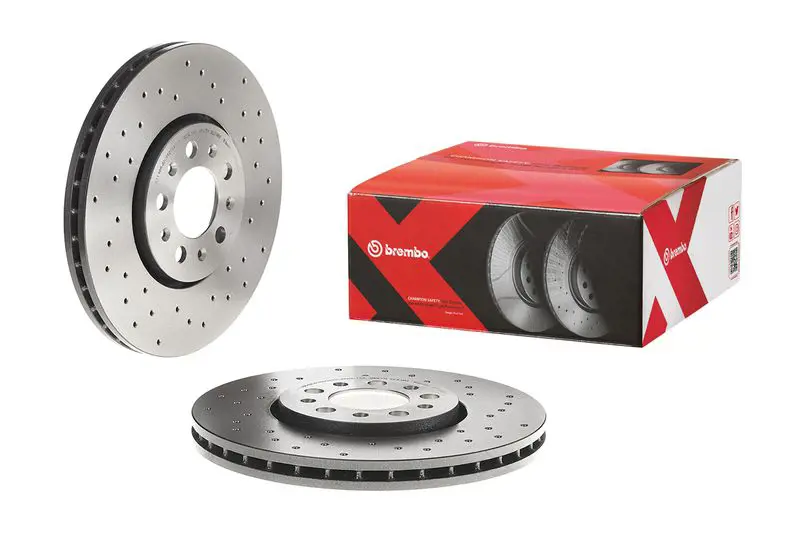Тормозной диск передний перфорированный BREMBO 09.7010.2X