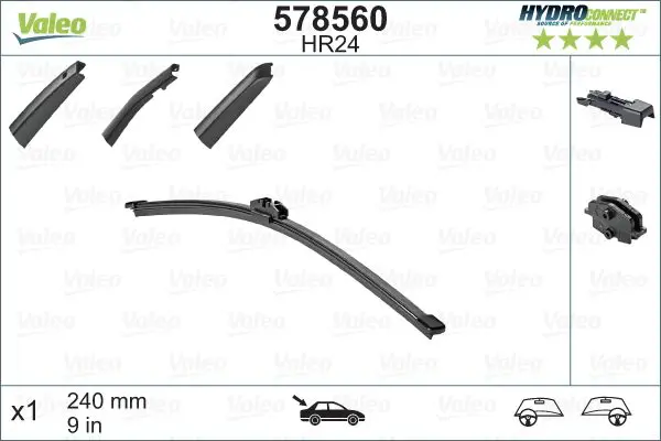 Щётка стеклоочистителя VALEO 578560