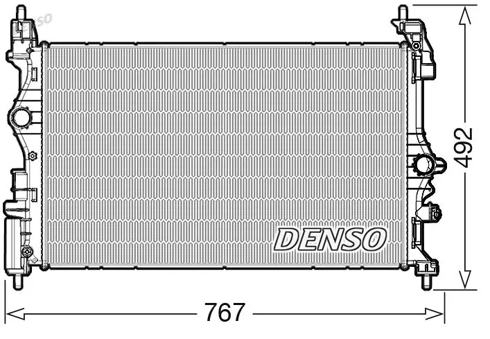 Радиатор охлаждения двигателя DENSO DRM20051