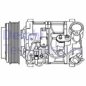 Компрессор кондиционера DELPHI CS20545