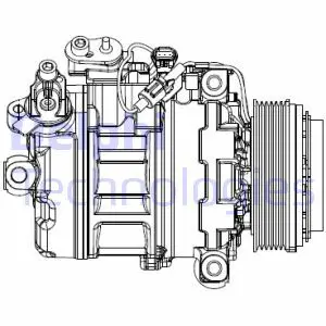 Компрессор кондиционера DELPHI CS20547