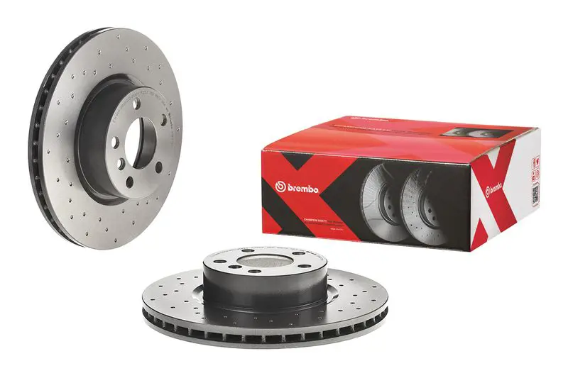 Тормозной диск передний перфорированный BREMBO 09.B570.1X