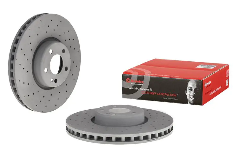 Тормозной диск передний перфорированный BREMBO 09.D529.23