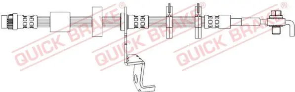 Тормозной шланг гибкий правый передний QUICK BRAKE 50.726X