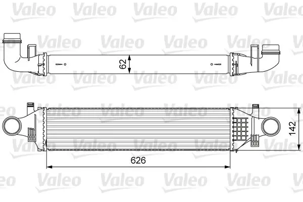 Радиатор интеркулера VALEO 818623