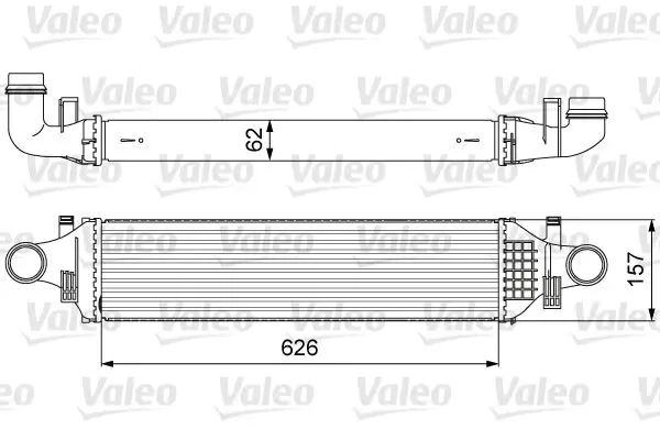 Радиатор интеркулера VALEO 818624