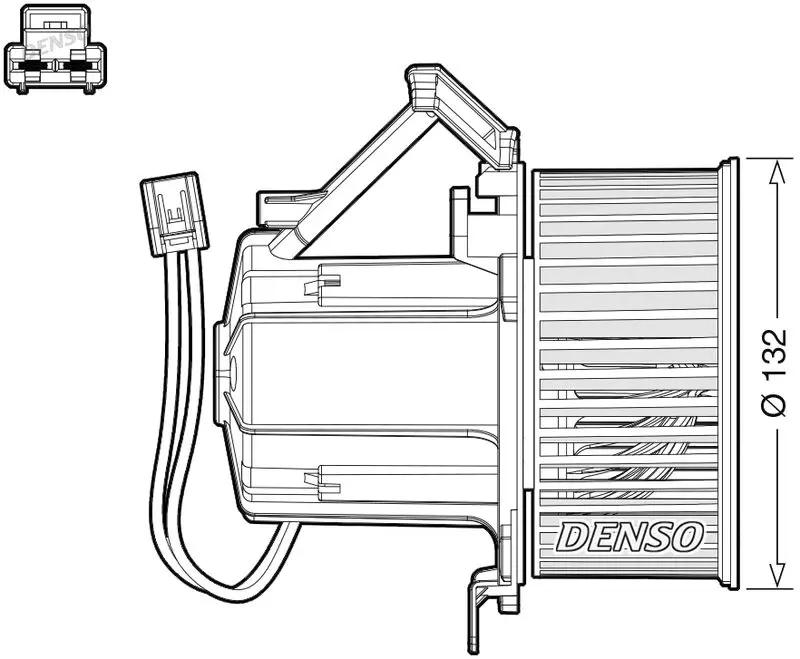 Вентилятор отопителя DENSO DEA02008