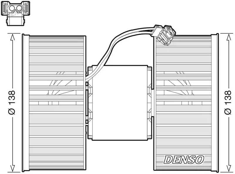 Вентилятор отопителя DENSO DEA05006