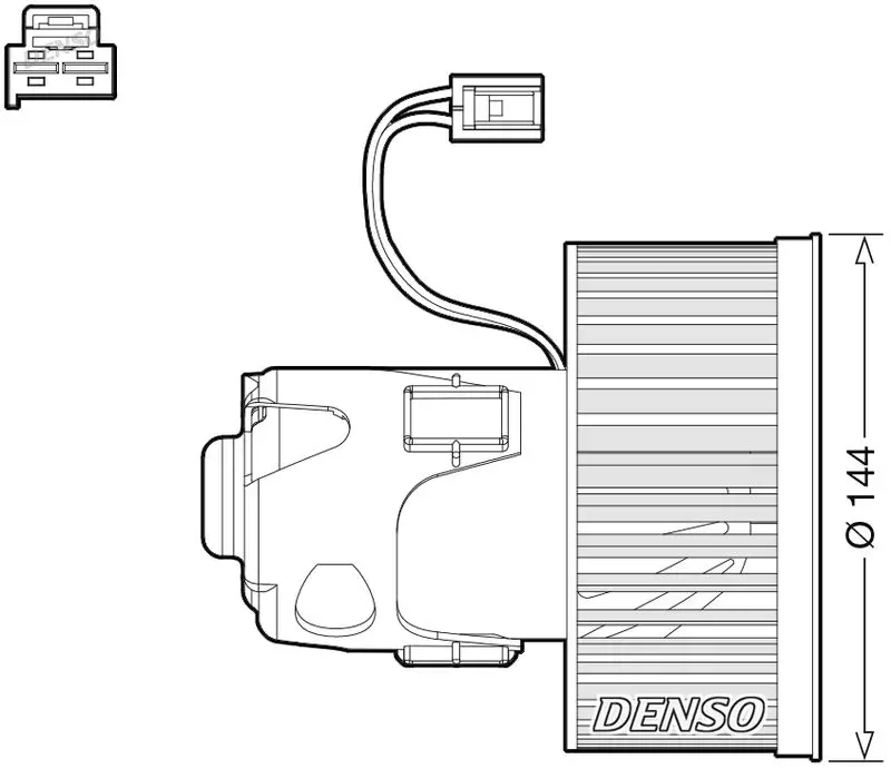 Вентилятор отопителя DENSO DEA05008
