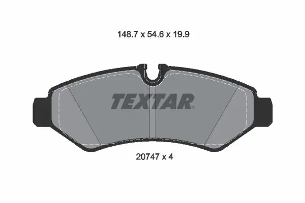 Тормозные колодки задние TEXTAR 2074701