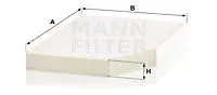 Салонный фильтр MANN-FILTER CU 30 007